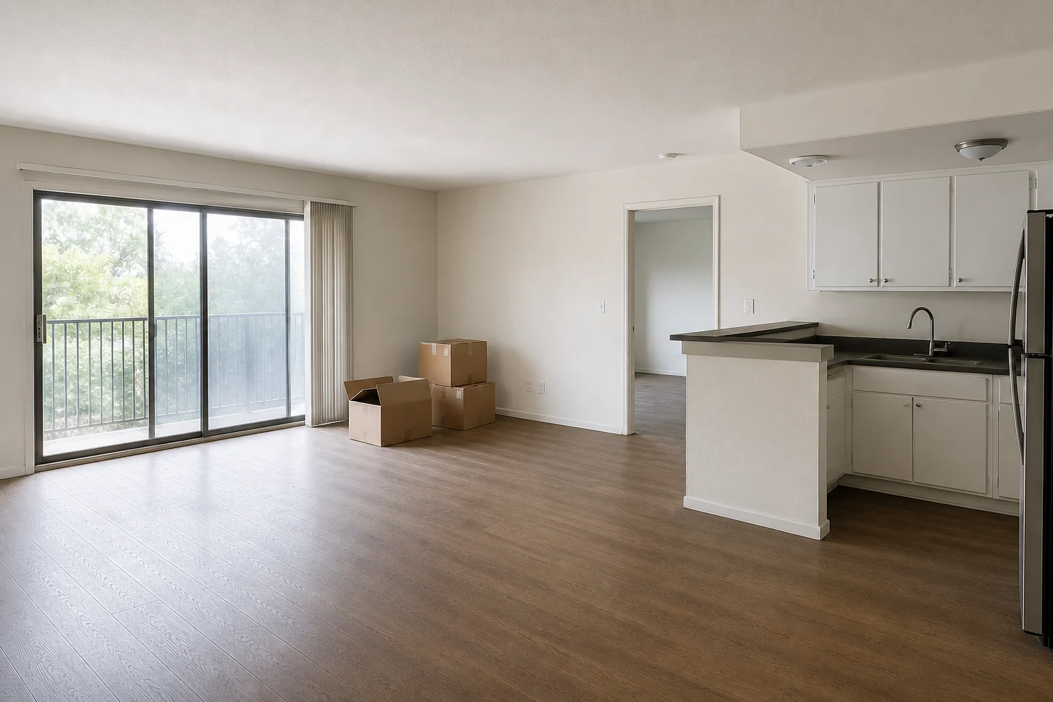 The same illustrative move-in & move-out cleaning scene after cleaning