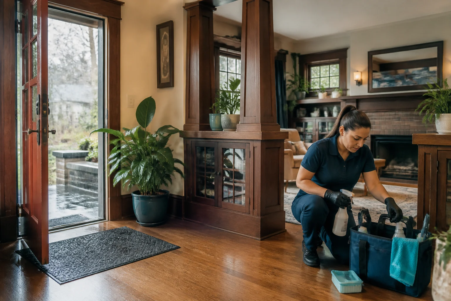 Home interior representative of cleaning needs in Portland, OR