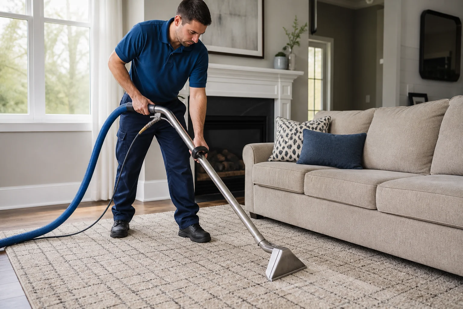 Carpet & Upholstery Cleaning in a cared-for home or workplace