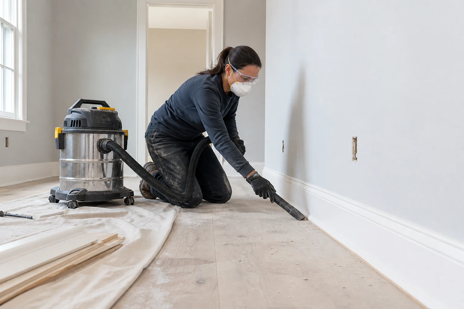 Post-Construction Cleaning in a cared-for home or workplace